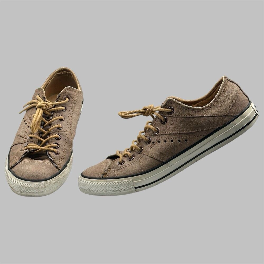 Converse CTAS Motorcycle Leather 132417C Size 10 Low Top Sneaker Zipper Detail